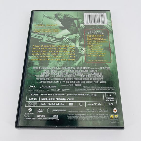 Resident Evil Movie DVD - Good Used Condition - Picture 7 of 12